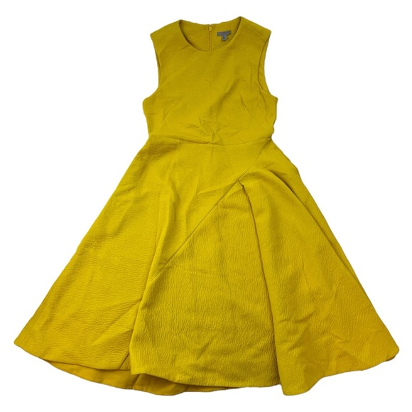 COS Yellow Flared Dress N245-2 - Picture 4 of 9